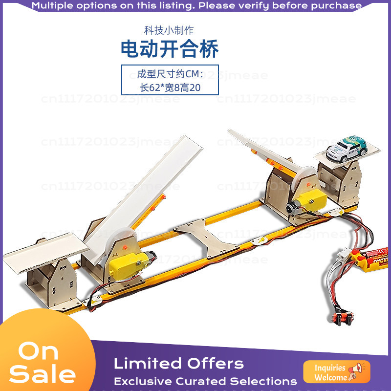 Science Project Kit - 전동식 개폐식 브리지 DIY 모델 키트,