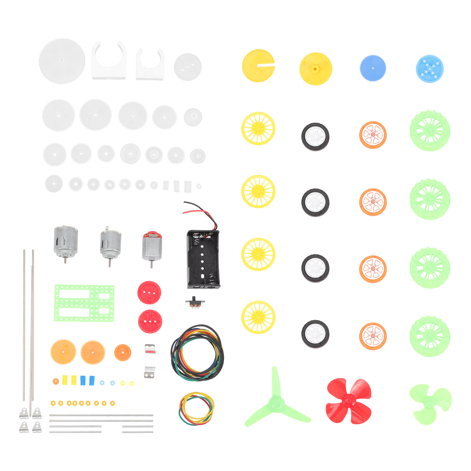 112개 DC 모터 기어 키트, 플라스틱 휠, 전기 모 - Science Kit 리뷰 및 가격