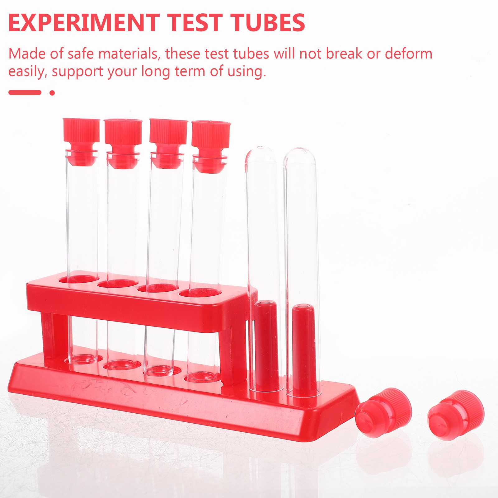1세트 시험관 보관대 세트, 플라스틱 시험관 및 마개  - Science Kit 리뷰 및 가격