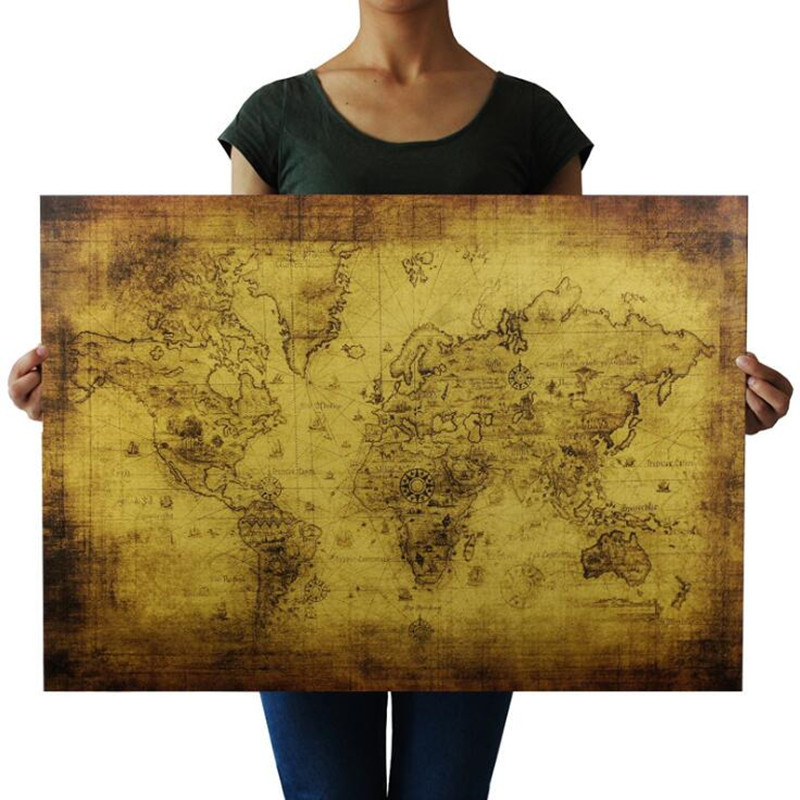 대형 72.5X51.5cm 빈티지 올드 월드지도 포스터 - Star Map Poster 리뷰 및 가격